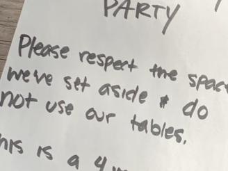 ‘Aggressive’ note discovered in park