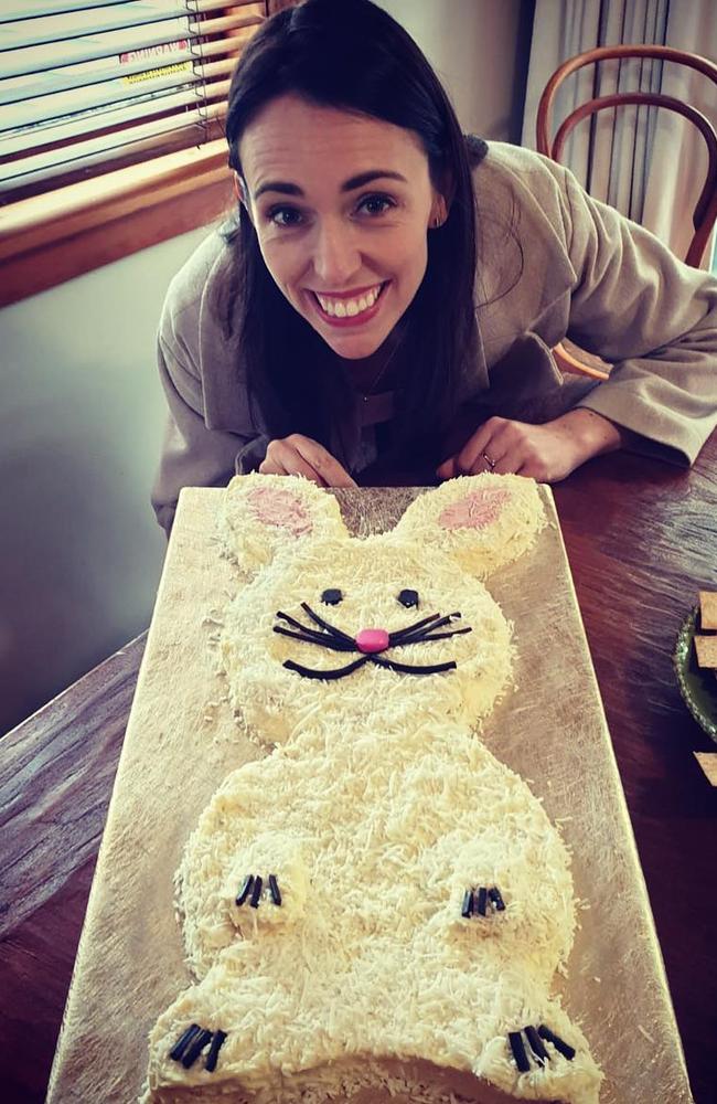 Not bad at all Jacinda! She made another cake from the book last year for Neve’s first birthday. Picture: Instagram/JacindaArden