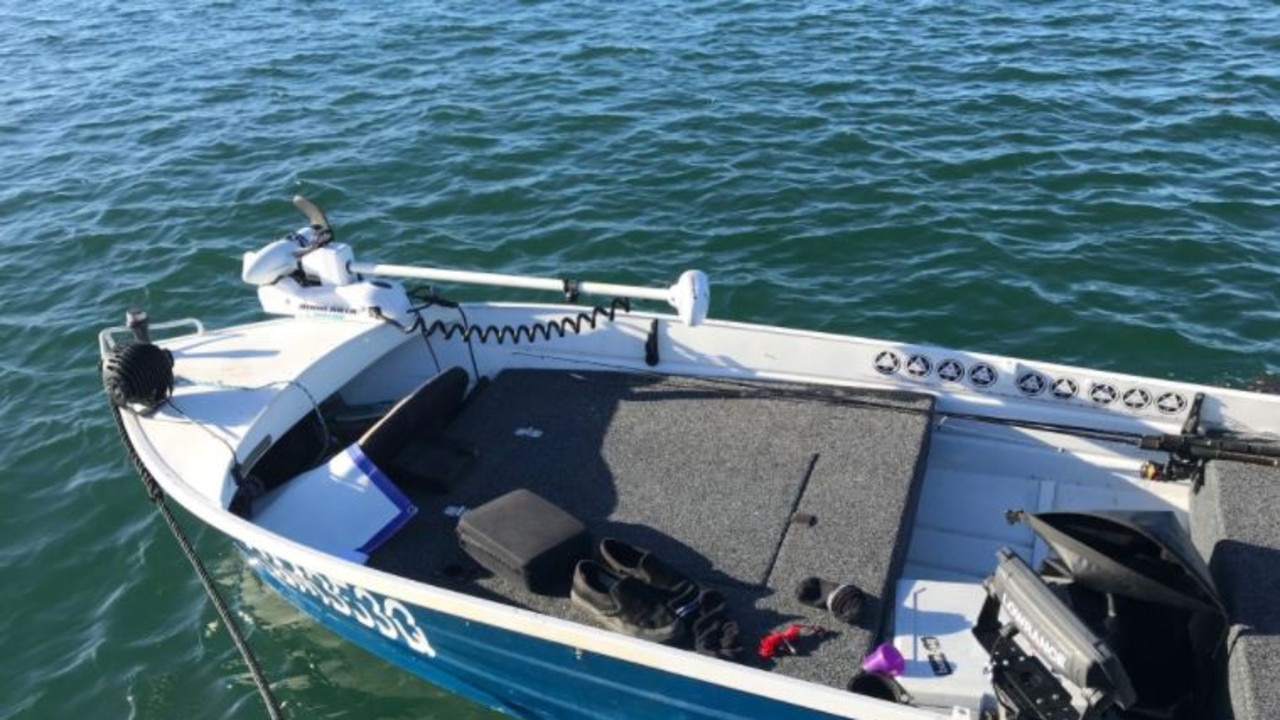 Around 3.30pm, police were called to a small aluminium boat driving uncontrolled off Mud Island, near the Port of Brisbane, however there was no-one on board.