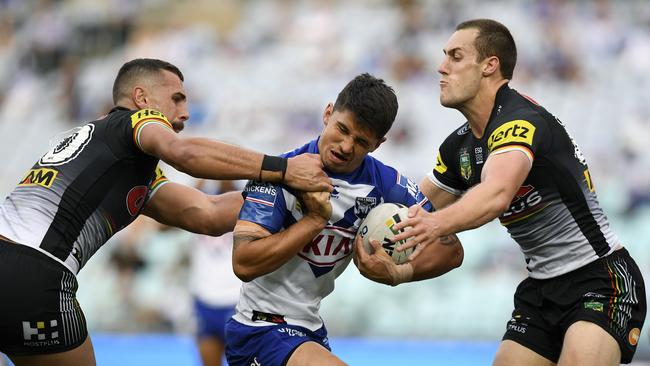 Jeremy Marshall-King had a surprise elevation into the starting side of the Bulldogs 2018 squad.