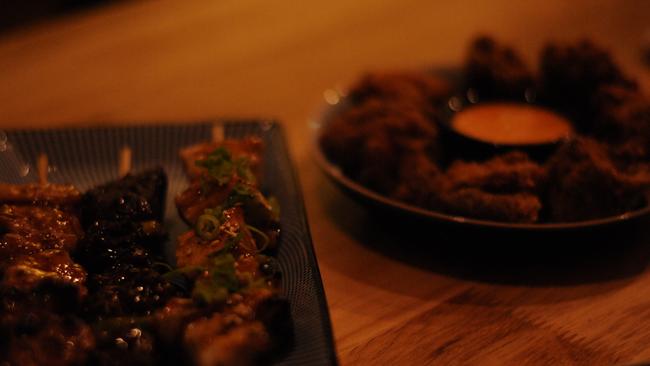 Spidar’s signature yakitori skewers and popular buttermilk fried chicken.