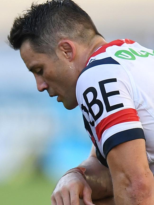 Cronk played on despite the odd injury. (AAP Image/Dean Lewins)