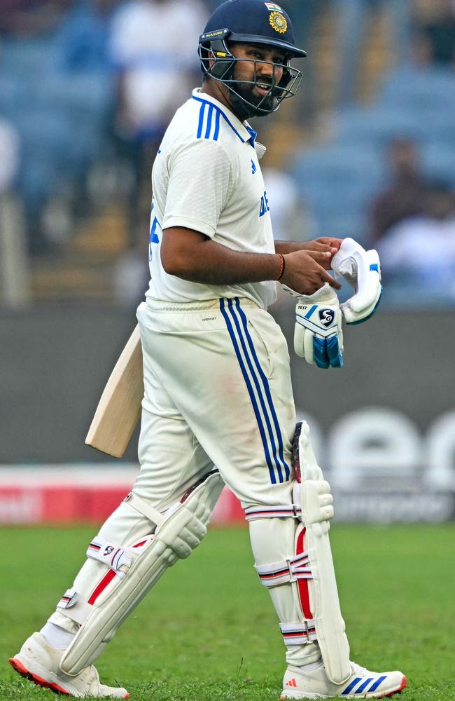 India's captain Rohit Sharma is reluctant to stick the boot in the batting order. Picture: Punit Paranjpe/AFP