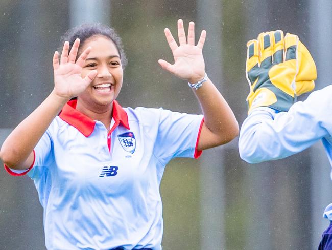 Parramatta’s Lakshmi Rajadurai during January’s U16 National Champs in Hobart. Picture: Linda Higginson / Cricket Australia