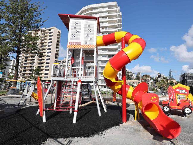 A group of Rainbow Bay residents are violently objecting to the new playground at Pat Fagan Park , Rainbow Bay, saying it 