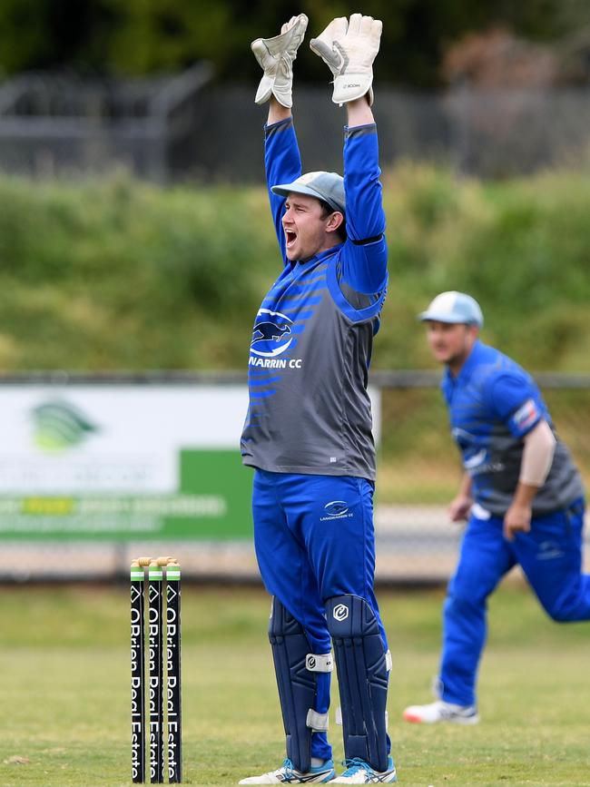 Langwarrin star Tom Hussey. Picture: Andy Brownbill