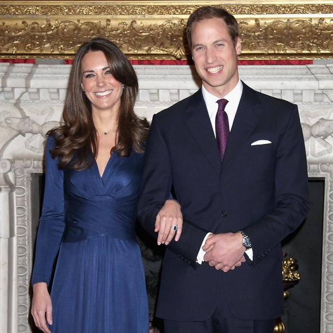 William and Kate became engaged in 2010 after being together on and off for seven years. Picture: Chris Jackson/Getty Images