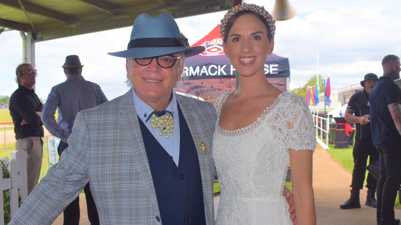 Melbourne Hotel Fashions On The Field judges Trevor Green and Claire Finter.