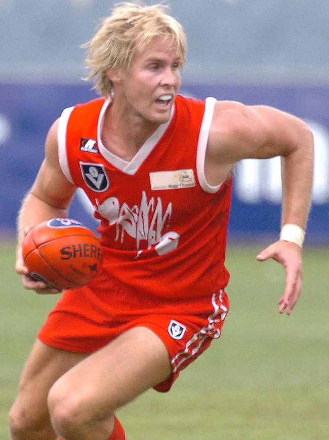 Carlton coach David Teague in the Northern Bullants jumper. Picture: Kylie Else