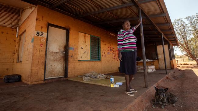 Rita Jingo at her home in Mutitjulu. Picture: Liam Mendes