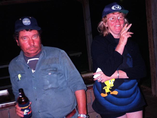 Murder victim John Price pictured with his killer wife Katherine Knight the week before he was murdered.