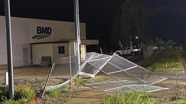 Police say construction company BMD in Yarrawonga, Palmerston, was unlawfully entered on Saturday night. Picture: NT Police