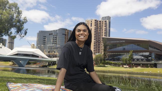 Actress Shantae Barnes-Cowan in 2021 just after she graduated high school. Picture: Simon Cross