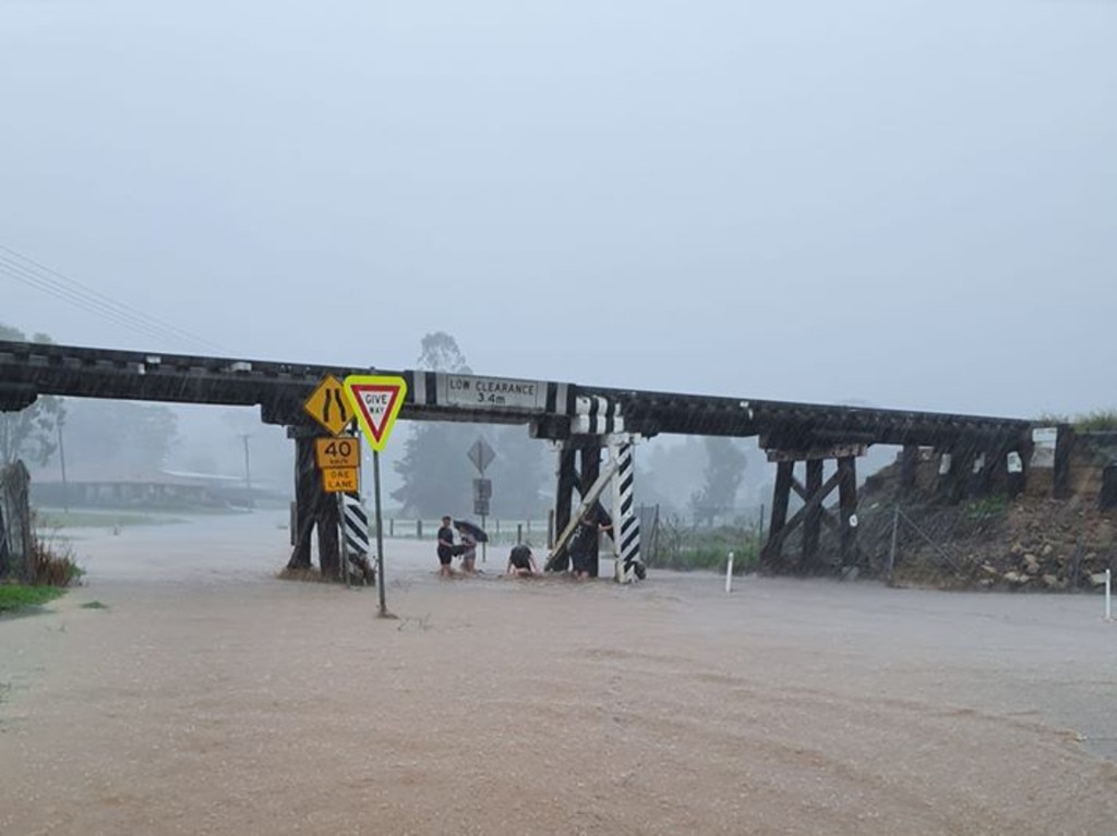 HIGH WATER: The flooded out Redbacks intersection / Jen Loy