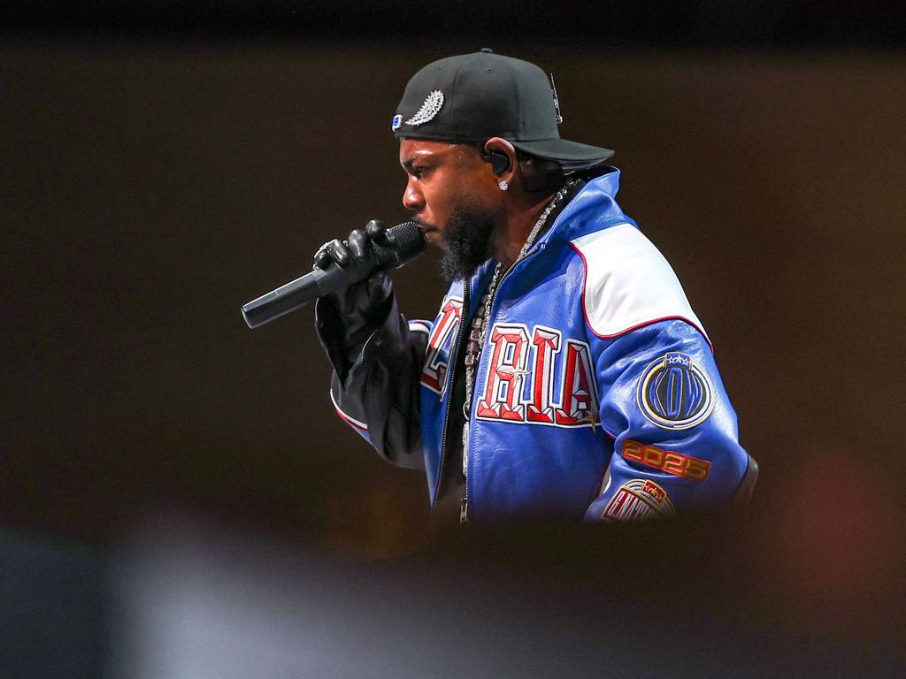 Kendrick Lamar performs onstage. Picture: Gregory Shamus/Getty Images/AFP