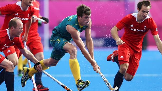 London Olympics 2012 – Hockey – Men's bronze medal match. Australia v Great Britain. The Kookaburra's won the bronze medal defeating Great Britain 3-1. Australia's Simon Orchard.