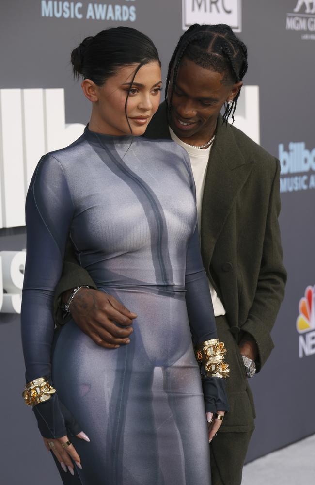 Kylie Jenner and Travis Scott. Picture: Frazer Harrison/Getty Images