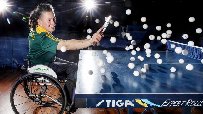 Daniela Di Toro is off to her sixth Paralympics, but is now competing in a new sport. Picture: Colleen Petch