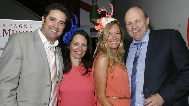 Garry with Melissa and Nicky with Billy at the races in 2011.