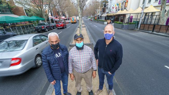 Lygon Street traders have united to call for more support. Picture Jay Town