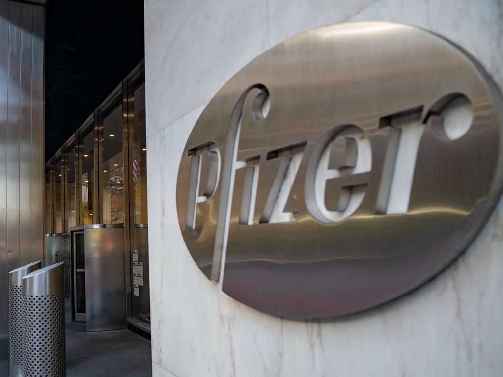 Pfizer shares rose on the promising announcement. Picture: David Dee Delgado / Getty Images / AFP