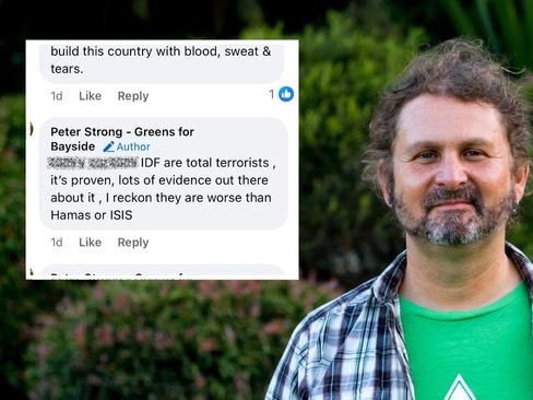 pictured is greens candidate peter strong