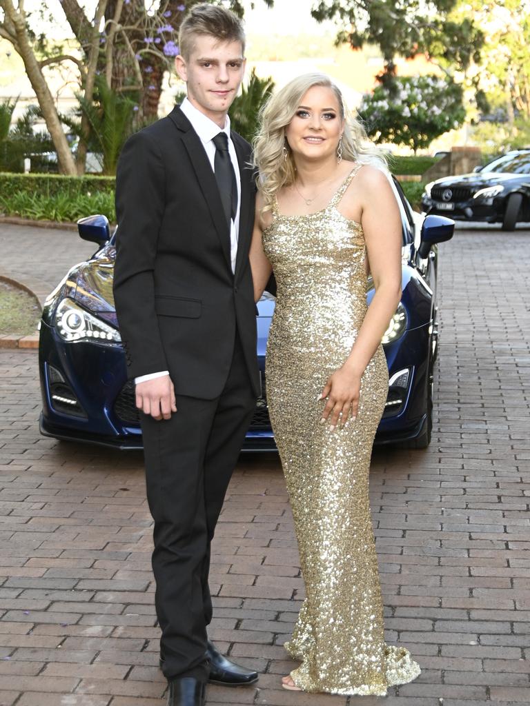 Brianna Day and her partner Mitchell James. Students from The Flexi School celebrated their graduation with a formal at Gips.