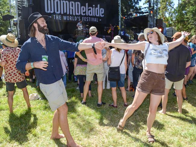 Huge crowds enjoyed dancing and singing at WOMADelaide. Picture: Brenton Edwards