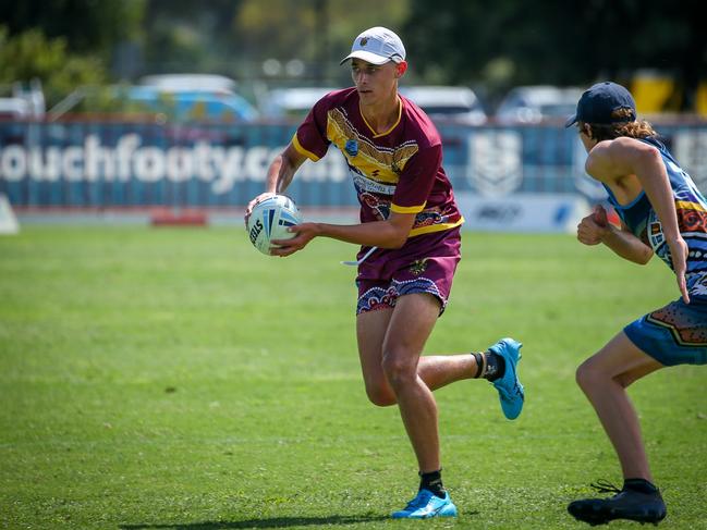 Ryan Charlwood of the Hills Junior State Cup Touch Football team. Picture: Kathryn Johnston Photography