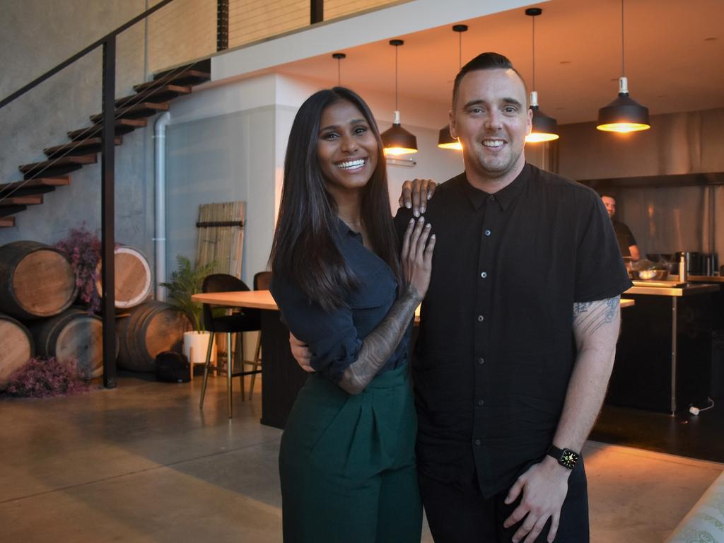 Rashi Devandra and renowned Noosa chef Ryan Fitzpatrick of The Ohana Group are behind Coolum’s Venu. Picture: Tegan Annett