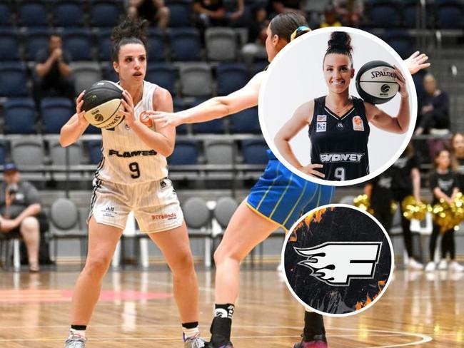 Vanessa Panousis has returned for the Sydney Flames in the WNBL. Pictures: Getty Images/Sam Tolhurst