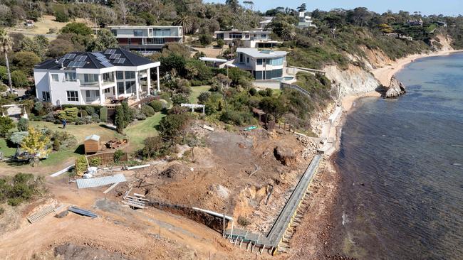 Significant vegetation appears to have been cleared for the works. Picture: NewsWire / David Geraghty