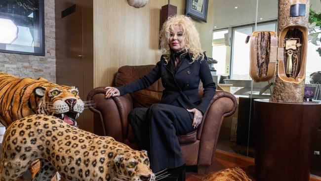 Lissi Whyte in her penthouse apartment at Air Apartments on Greenhill Rd. Picture: Kelly Barnes