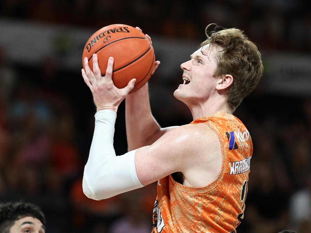 Popular big Sam Waardenburg is one of five men locked in for the Taipans this upcoming season. Picture: Brendan Radke