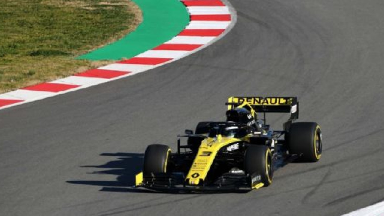 Daniel Ricciardo's Renault was built in time for the test despite some initial worries.