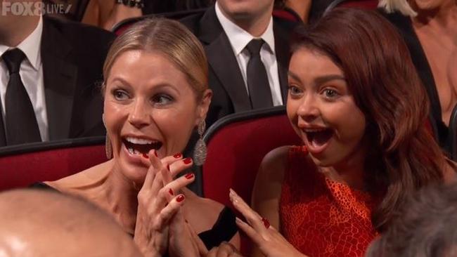 Julie Bowen and Sarah Hyland couldn’t quite believe what they were seeing.