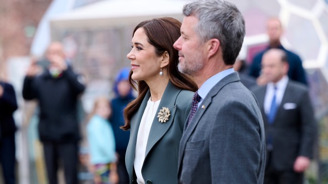 Crown Prince Frederik of Princess Mary of Denmark put on a united front while out and about in Copenhagen on Wednesday after the alleged scandal aired. Picture: Carlos Alvarez/Getty Images