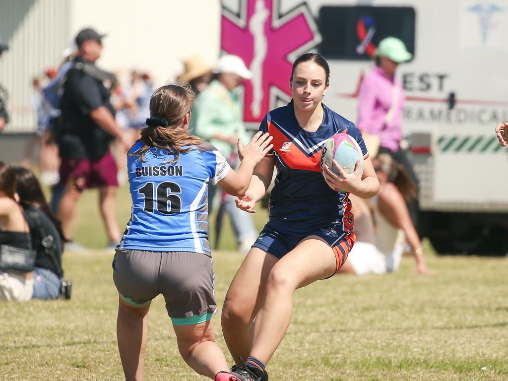 McCauley College V Laidley State High at the 2024 Gold Coast Titans All Schools Touch Football Picture: Glenn Campbell