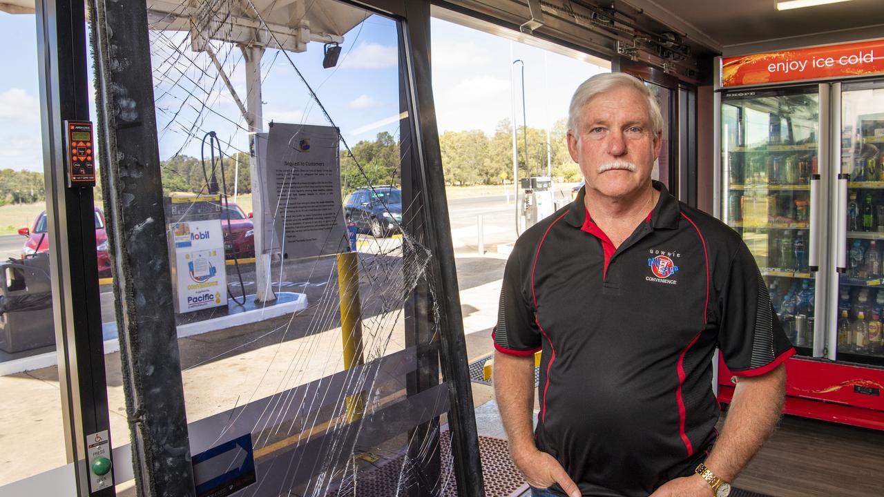 Owner Clint Weber, his Gowrie Junction store broken into again.