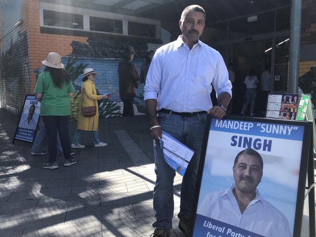 Sunny Singh, a Liberal Party member running in the 2024 Northern Beaches Council election as an independent. Picture: Jim O'Rourke