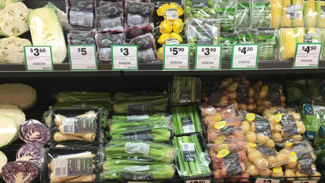 Every supermarket looked at had some produce wrapped in plastic, particularly if it was cut.