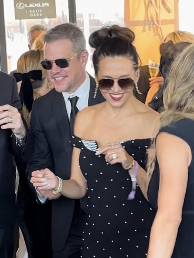 Matt and Luciana Damon.