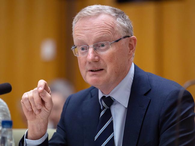 CANBERRA, AUSTRALIA - NewsWire Photos FEBRUARY 15, 2023: Reserve Bank Governor Philip Lowe was grilled on how many additional interest rate rises the central bank intends to deliver when he appeared before a Senate estimates committee at Parliament House in Canberra.Picture: NCA NewsWire / Gary Ramage