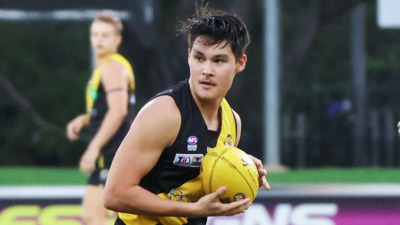 Nightcliff Tiger Daniel Quinn named the Round 16 Rising Star. Picture: Celina Whan / AFLNT Media