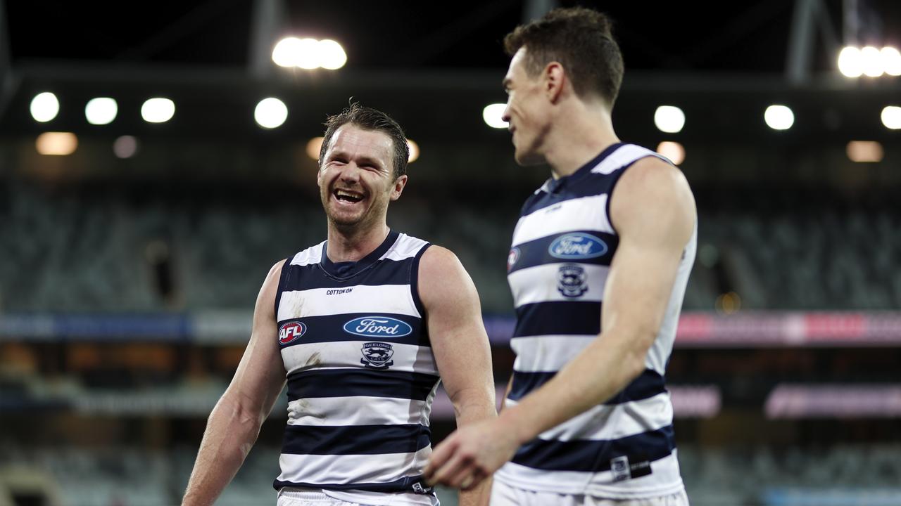 Geelong could play a final in front of fans at GMHBA Stadium. (Photo by Dylan Burns/AFL Photos via Getty Images)