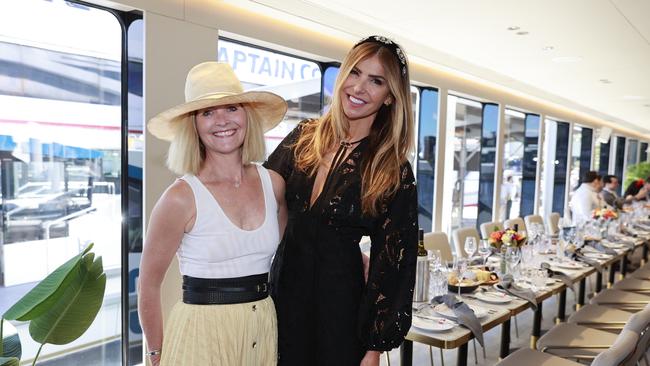 Kellie Hush and Laura Csortan on The Jackson for Melbourne Cup Day Celebrations. Picture: Tim Hunter