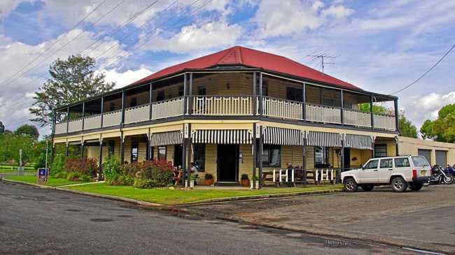 The Brushgrove Hotel, where Andre Richer-Pearce worked as a chef. The 42-year-old's body was found in the Clarence River near the yacht in which he lived. Picture: Contributed