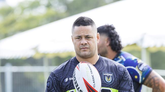 Jarryd Hayne at Nines Premier Rugby League event, Tugun, Saturday, January 25, 2025 - Picture: Richard Walker