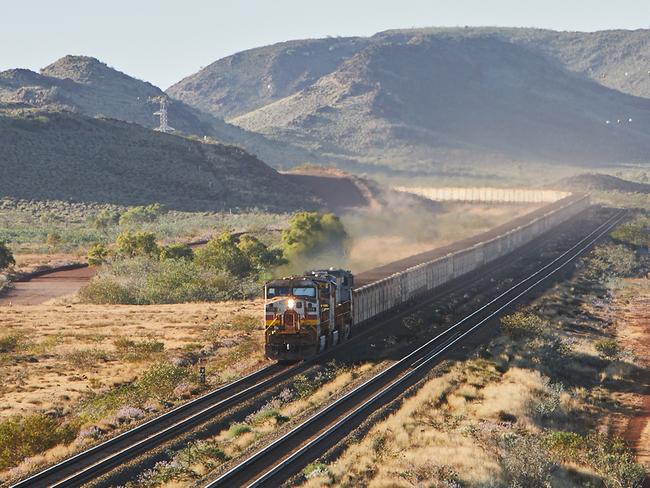 Rio Tinto's auto train in the Pilbara. Picture: Rio Tinto