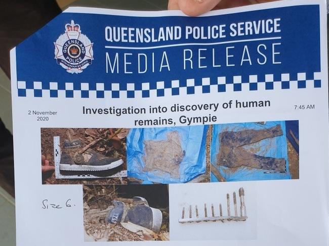 The mystery into the human remains found near Gympie has deepened.